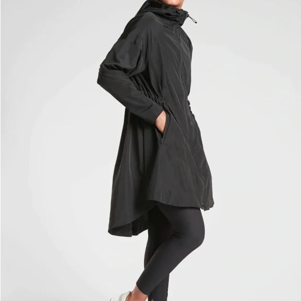 NWT Athleta Solar Wind Anorak Black Jacket Size S